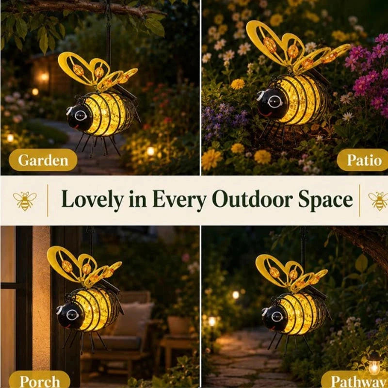 Hanging Solar Bee Lanterns