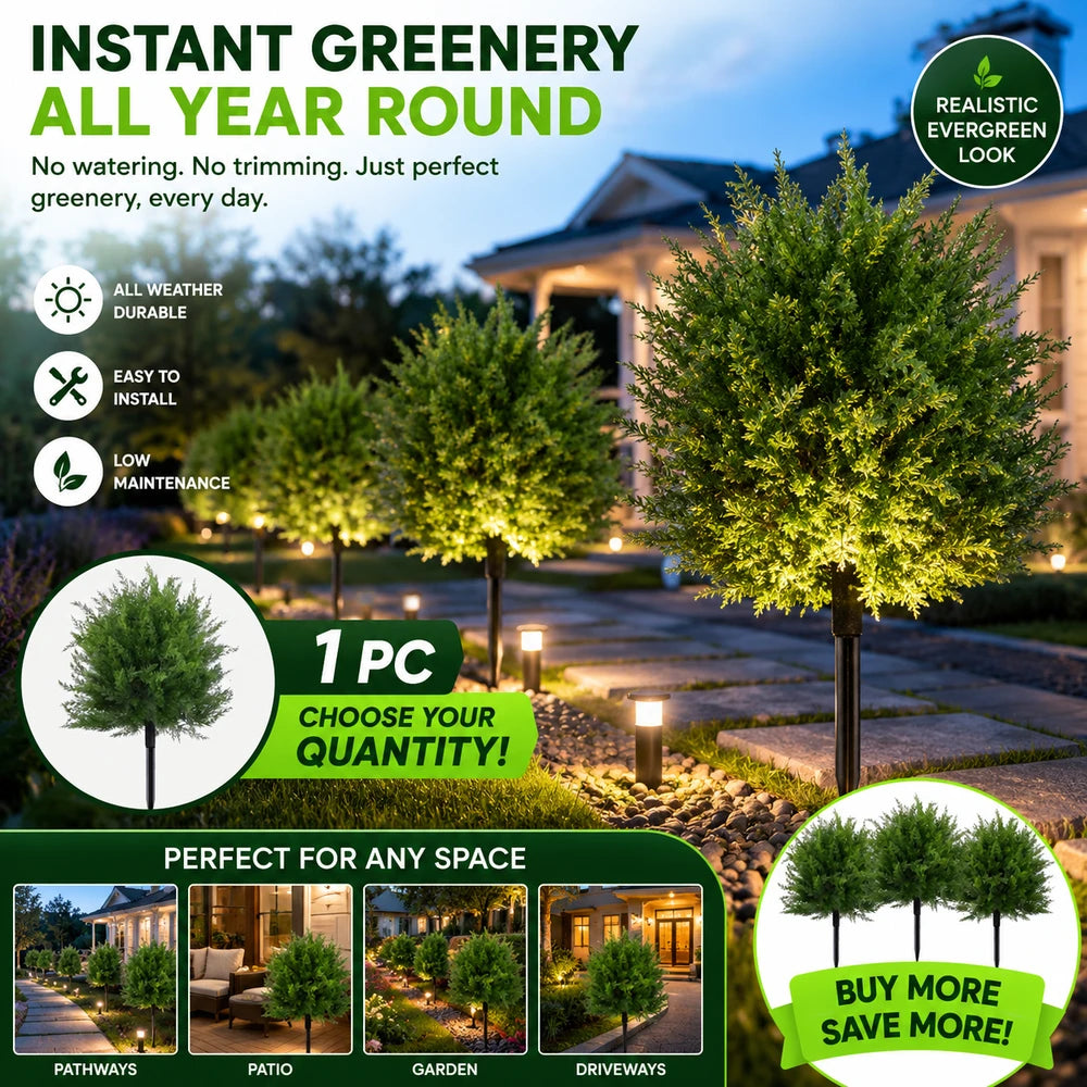 Artificial Cedar Landscape Tree - Porch & Garden Decor