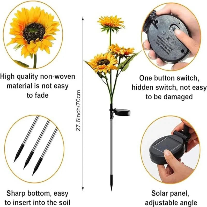 SunGlow Solar Sunflower Light