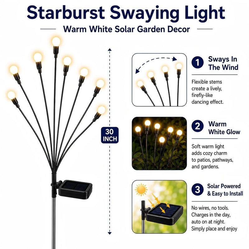 Sheezr™ Outdoor Solar Firefly Garden Lights