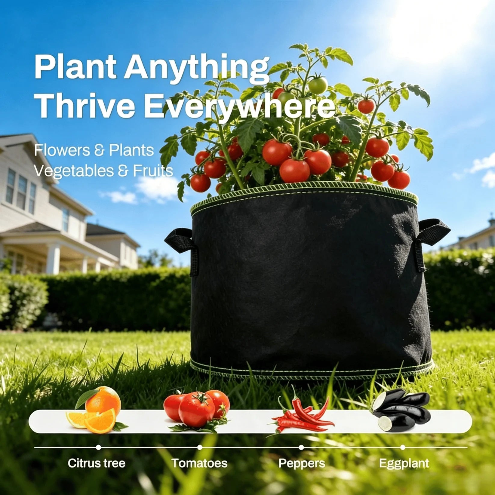 Breathable Fabric Grow Bags