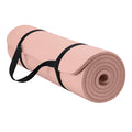 Gaiam Yoga Mat, Pilates & Exercise Mat, Thick Mat 2/5" (10mm) Workout Mat with Easy-Cinch Carrying Strap for Home & Gym Workouts