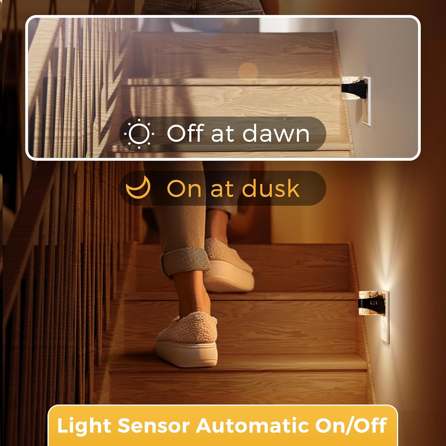 L LOHAS LED Night Light, Bubble Night Lights Plug into Wall,2 Pack 3000K/4000k/5000K Adjustable Color Temperature Night Light,Dimmable Nightlights with Dusk to Dawn Sensor for Rooms Bathroom Hallway