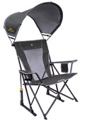 GCI Outdoor Comfort Pro Rocker Collapsible Rocking Chair & Outdoor Camping Chair, Indigo Blue