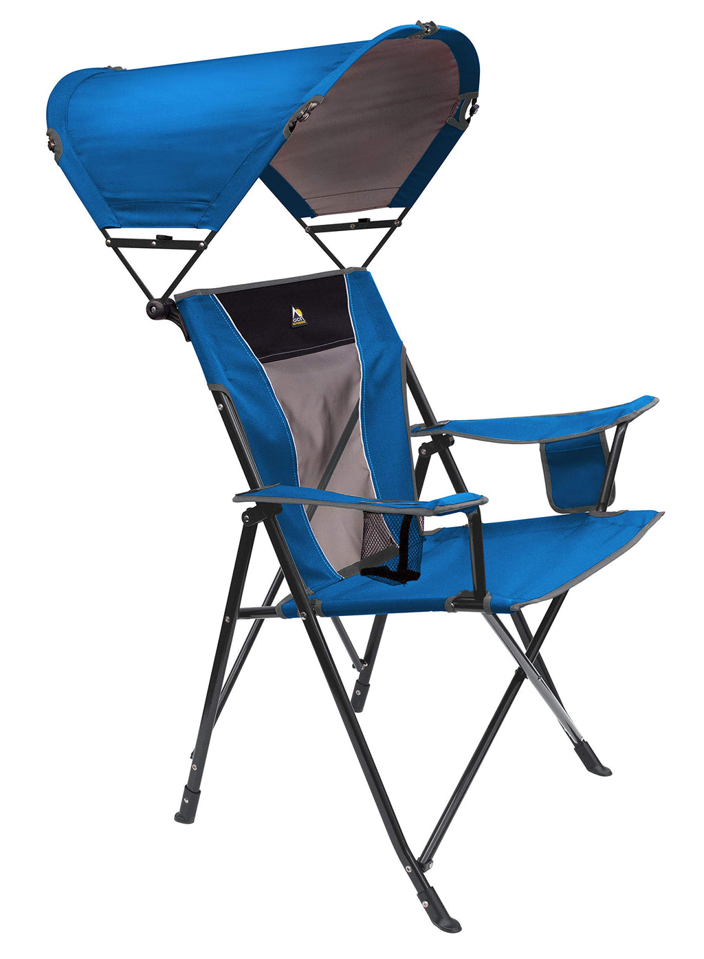 GCI Outdoor Comfort Pro Rocker Collapsible Rocking Chair & Outdoor Camping Chair, Indigo Blue