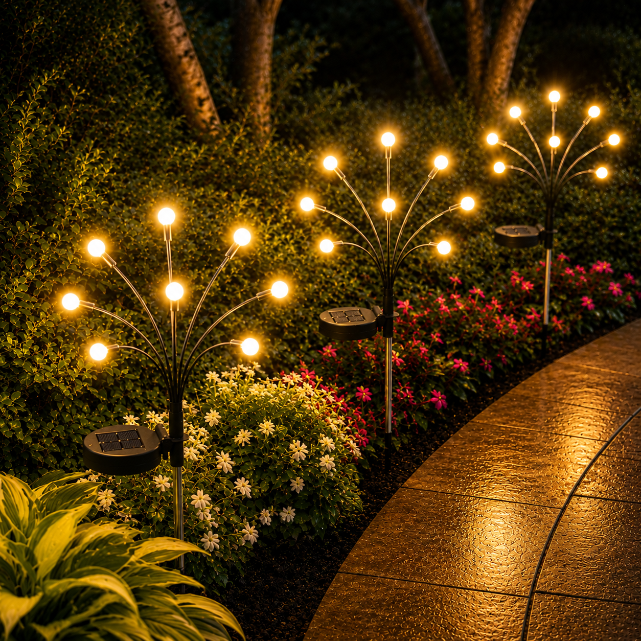 Outdoor Solar Firefly Garden Lights